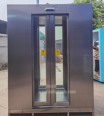 China Wholesales automatically air shower door Stainless steel air shower room supplier
